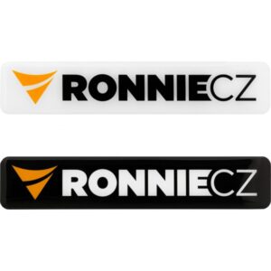 3D samolepka Ronnie.cz - bílé pozadí