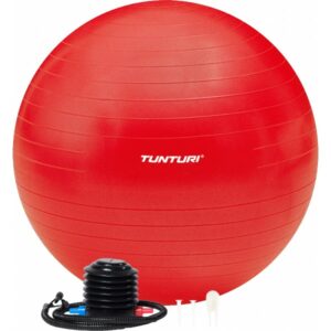 Gymnastický míč Tunturi zesílený (anti burst) + pumpa - 75 cm - modrý