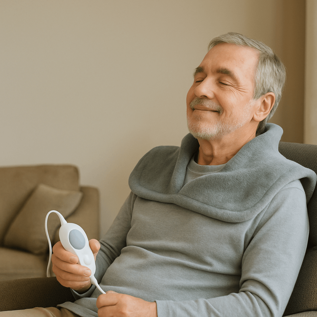 Úleva od bolesti zad a krční páteře: Jak správně používat vyhřívací dečku