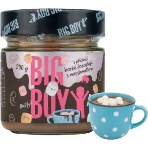 Mandlovokešu krém s příchutí horké čokolády s marshmallow