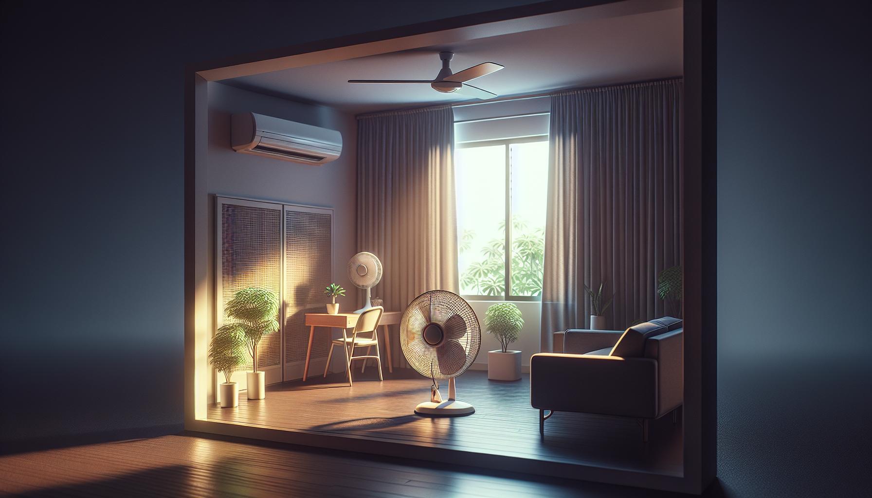 Jak bezpečně snížit teplotu doma