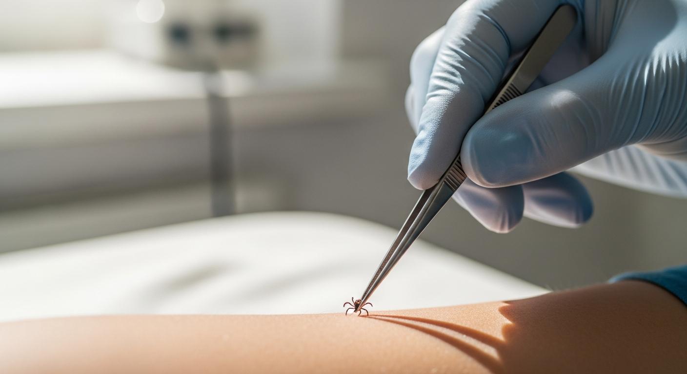 Jak bezpečně odstranit klíště z ⁢pokožky